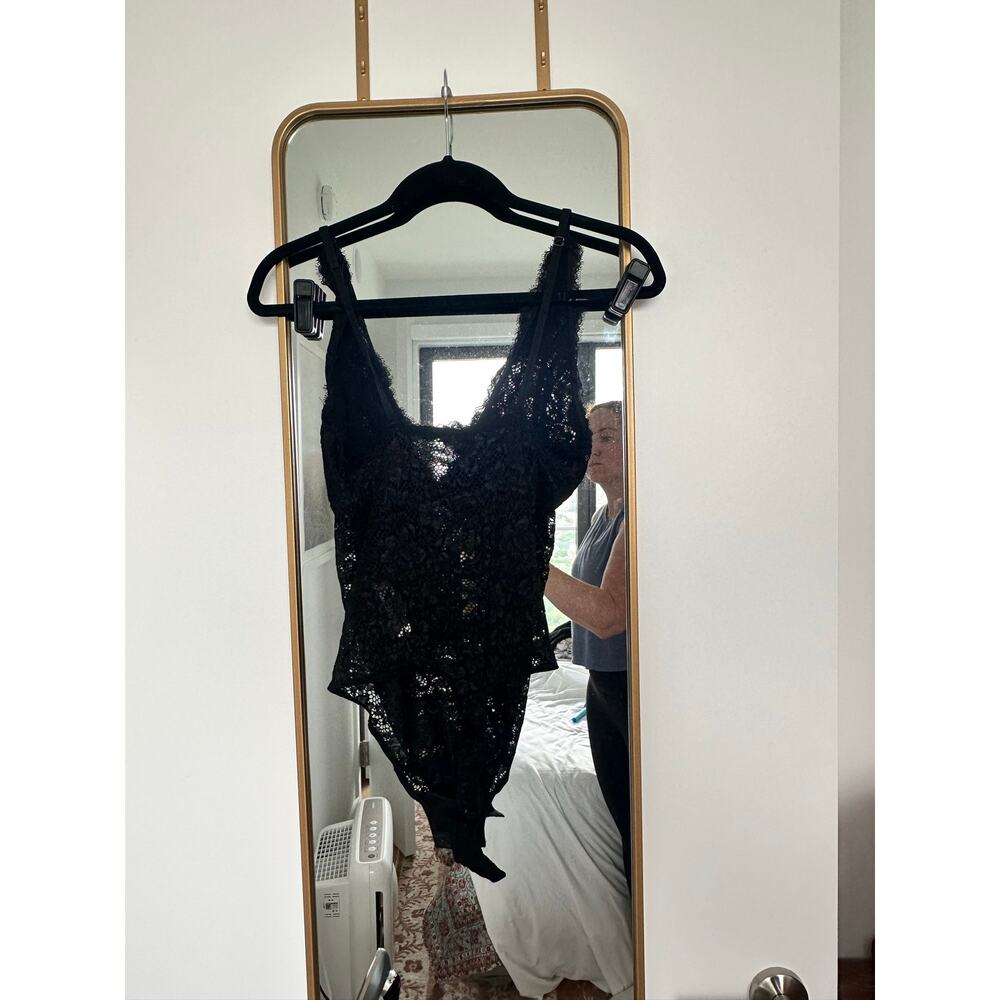 Cosabella Pret A Porter Lace Teddy Bodysuit Black Size L NWT - Picture 5 of 9